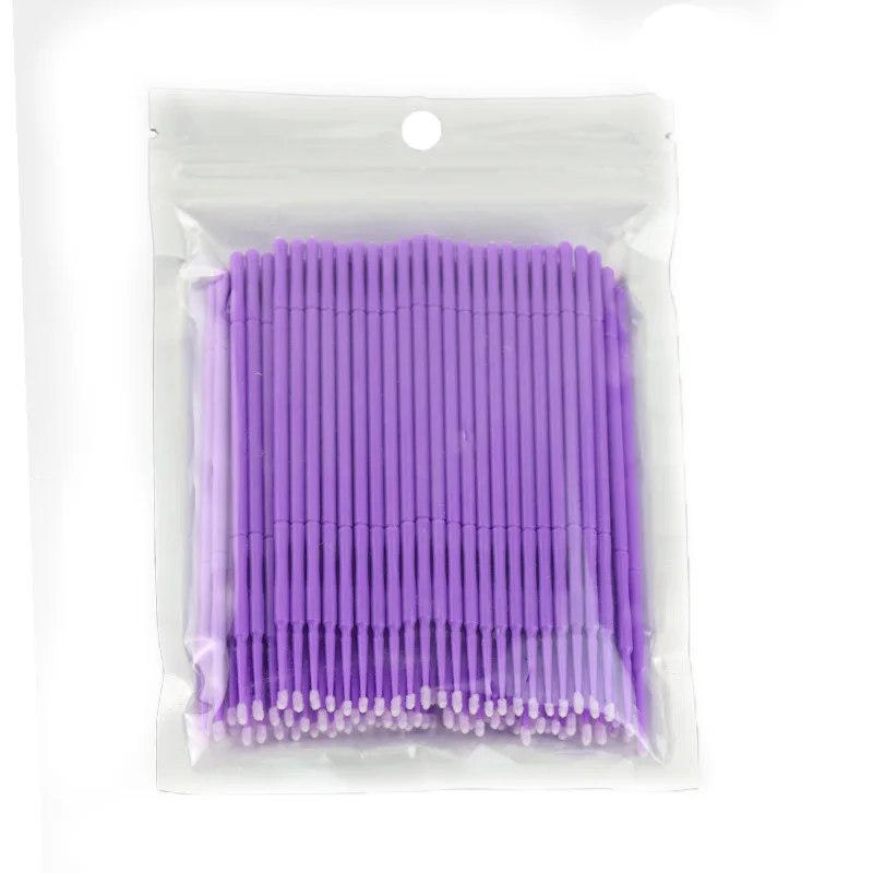 100 шт./лот прочные одноразовые микроаппликаторы для наращивания ресниц