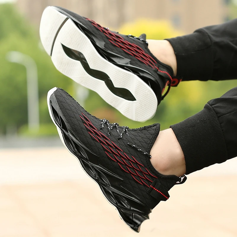 Кроссовки для мужчин и женщин спортивная обувь бега с лезвием повседневные |