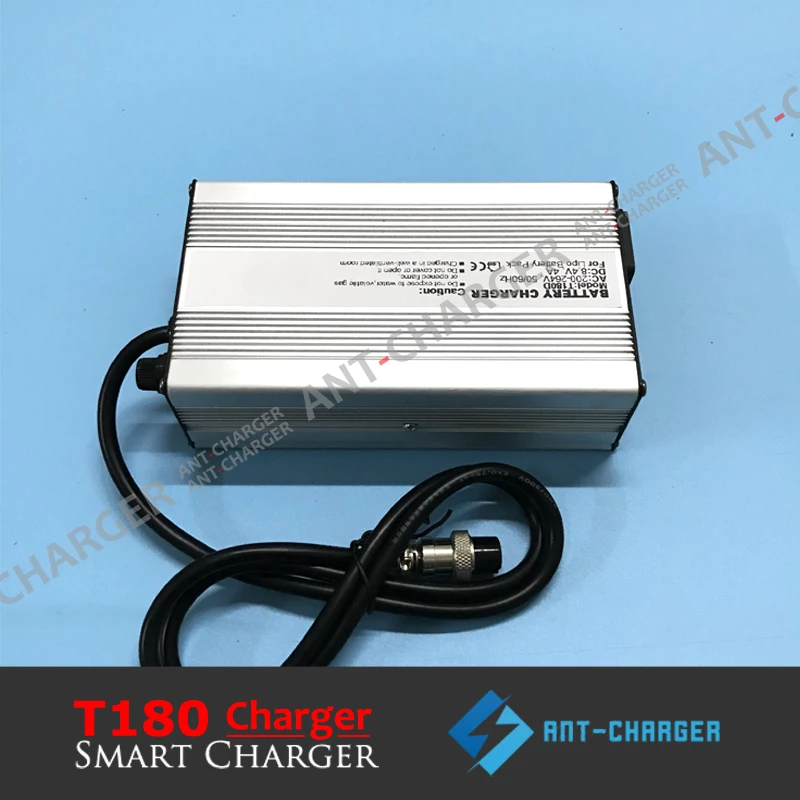 T180 63V 2.5A Electric Bike Scooter E-bike Power Tool Charger for 54V/55.5V/60V 15s Lithium Ion/Lipo/Li-ion Battery 100-240VAC |
