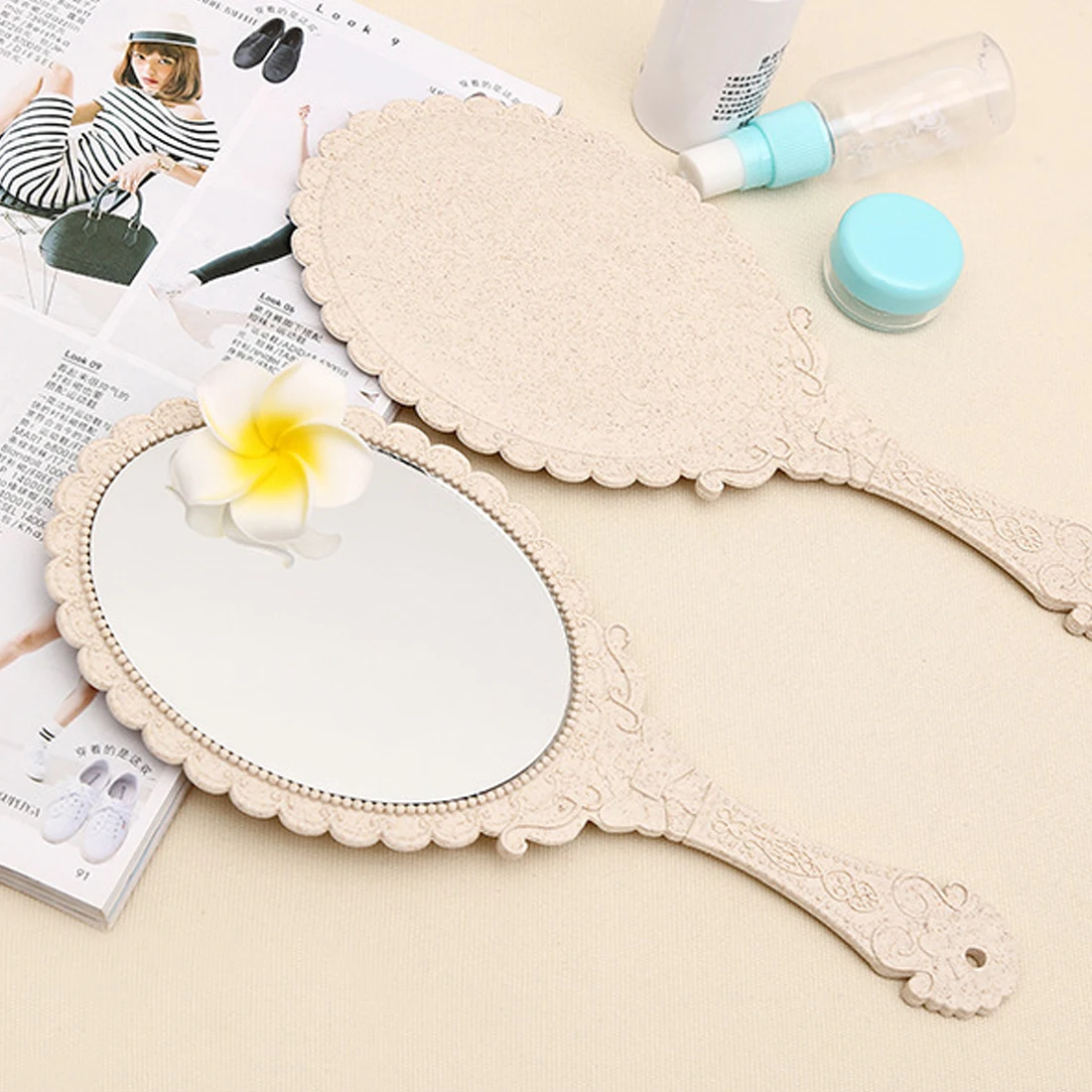 CSHOU244 популярный Европейский стиль винтажный ручной Овальный косметический