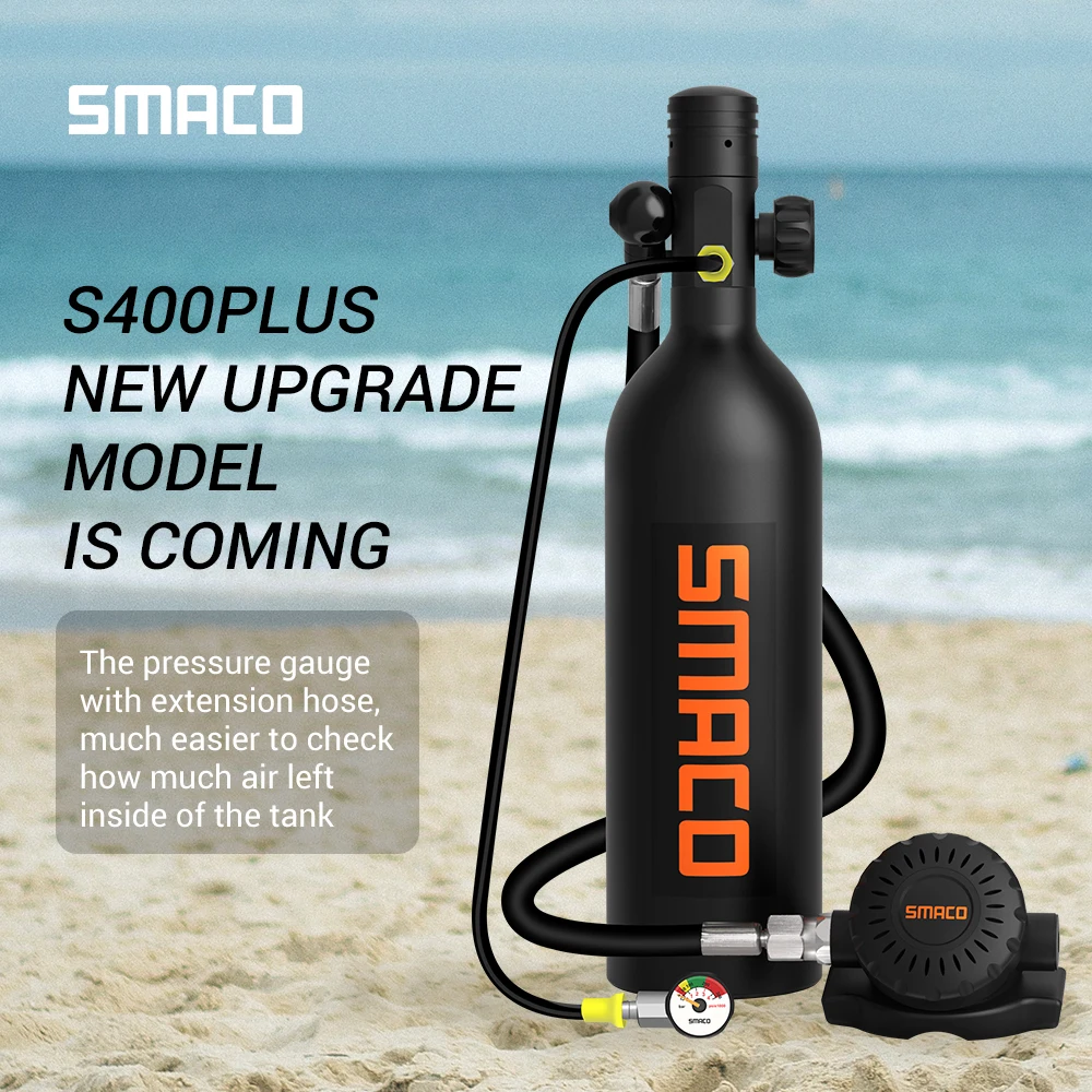 Портативный кислородный баллон SMACO S400Pro запасной респиратор для подводного
