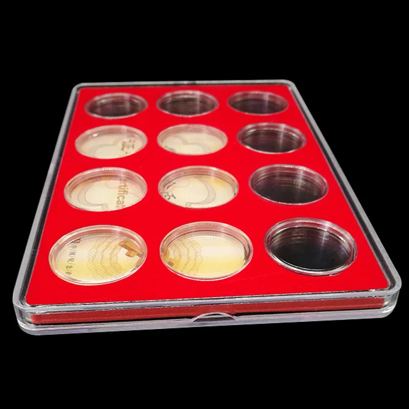 

1* Coin Storage Case Commemorative Coin Collection Protection Square Box Holder 2021 New High Quality