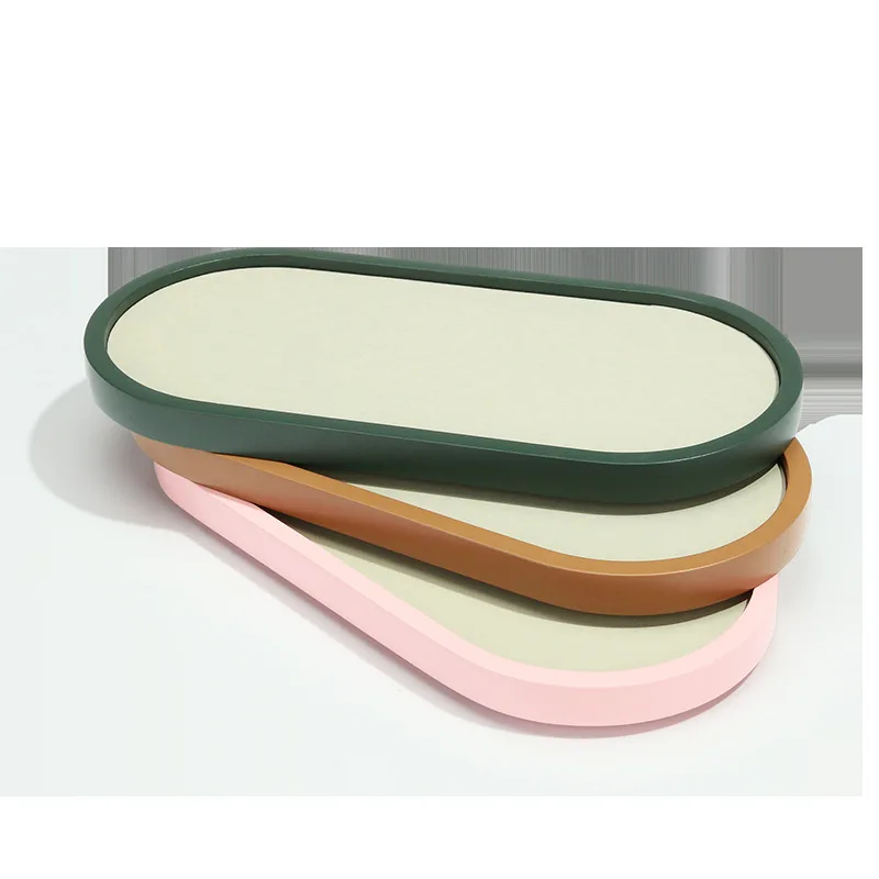 New jewelry props, jewelry display plate, bracelet, jewelry display, oval tray, paint, household multi-color plate in stock