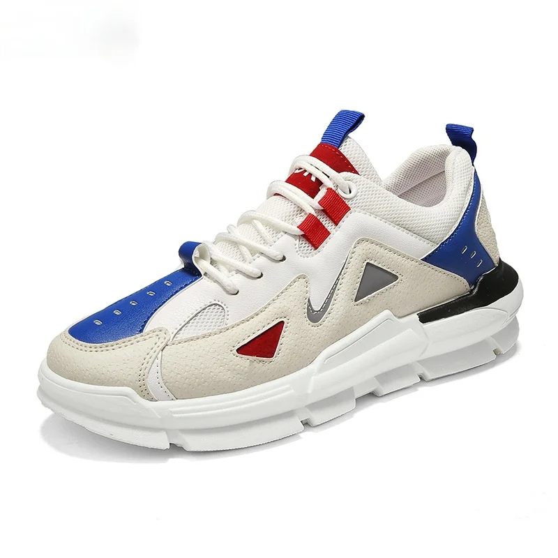 

Men Chunky Sneakers Platform Flat Men Casual Shoes 2021 New Arrival Summer Breathable Mesh Adult Male Tenis Footwear Nonslip