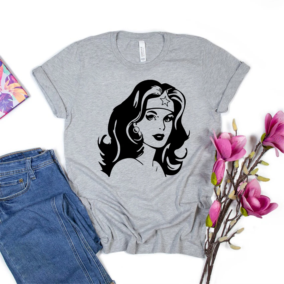 Чудо Женщина хороший подарок на день матери футболка женских девушка Мощность