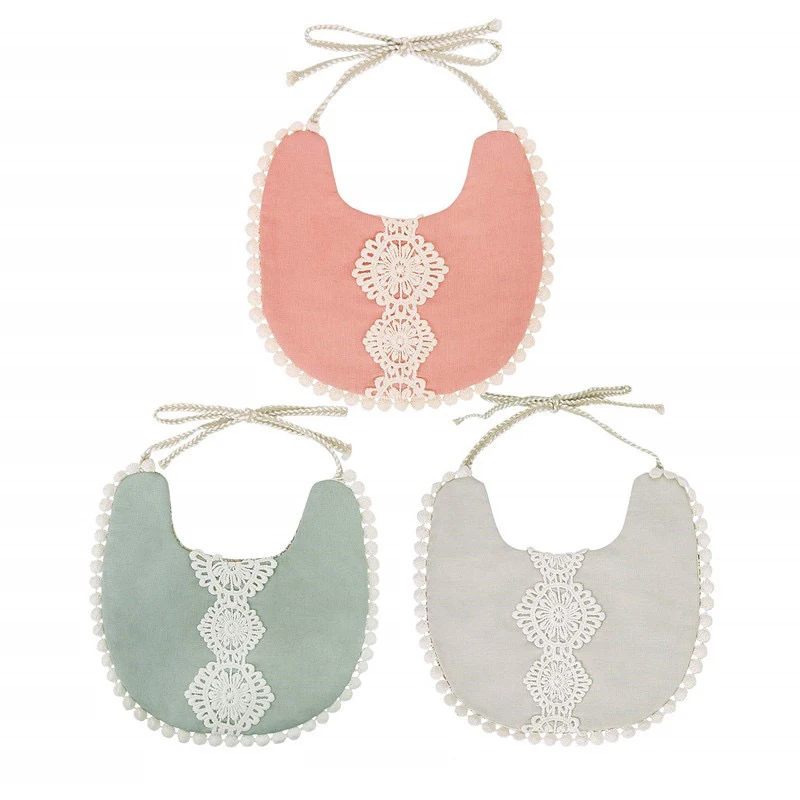 Детские нагрудники слюнявчики с кисточками хлопковый милый нагрудник повязка на