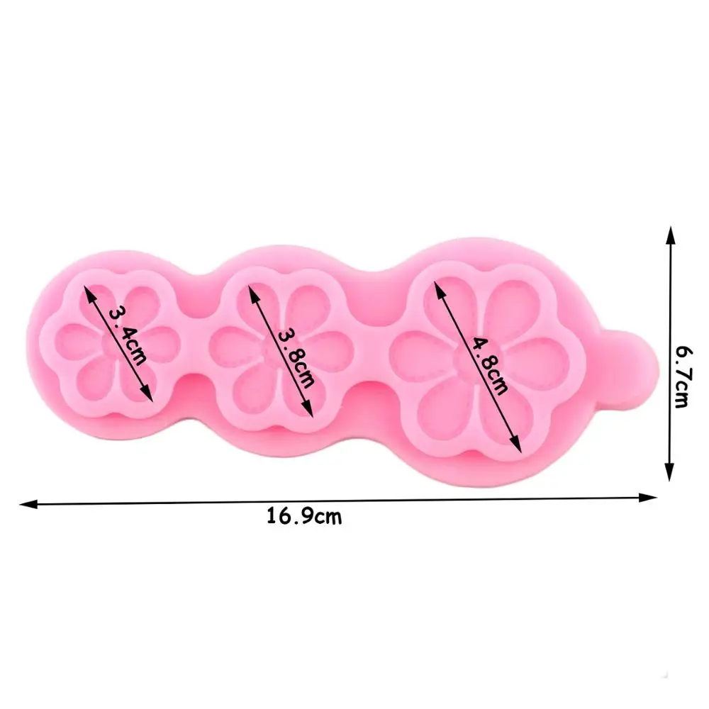 3D цветок силиконовые формы для выпечки тортов DIY украшения инструменты кекс
