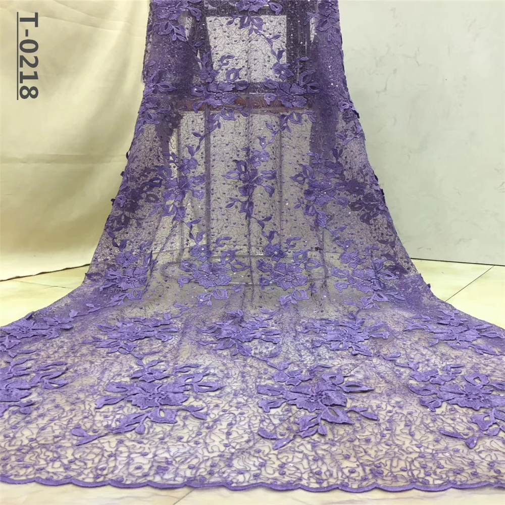2019 французская кружевная ткань Белый Свадебный высококачественный африканский