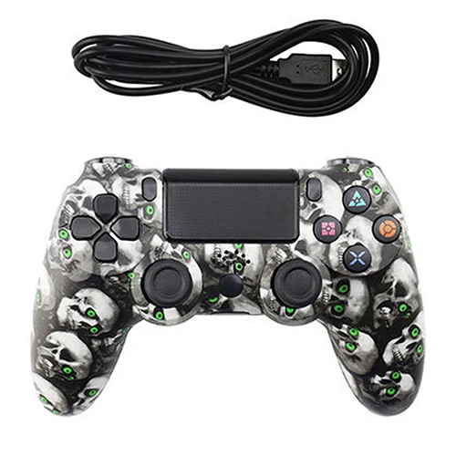 wired Pattern 5 WUIYBN PS4 Геймпад контроллер USB проводной джойстик для SONY Dualshock 4 Playstation 4 игровой автомат консоль - Цвет: wired Pattern 5