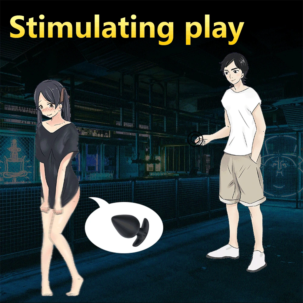 Анальная пробка с пультом дистанционного управления Анальные игрушки вибратор