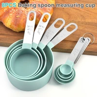 8pcs multi purpose measuring spoons set teaspoon coffee sugar scoop cake baking measuring cups kitchen cooking tools
