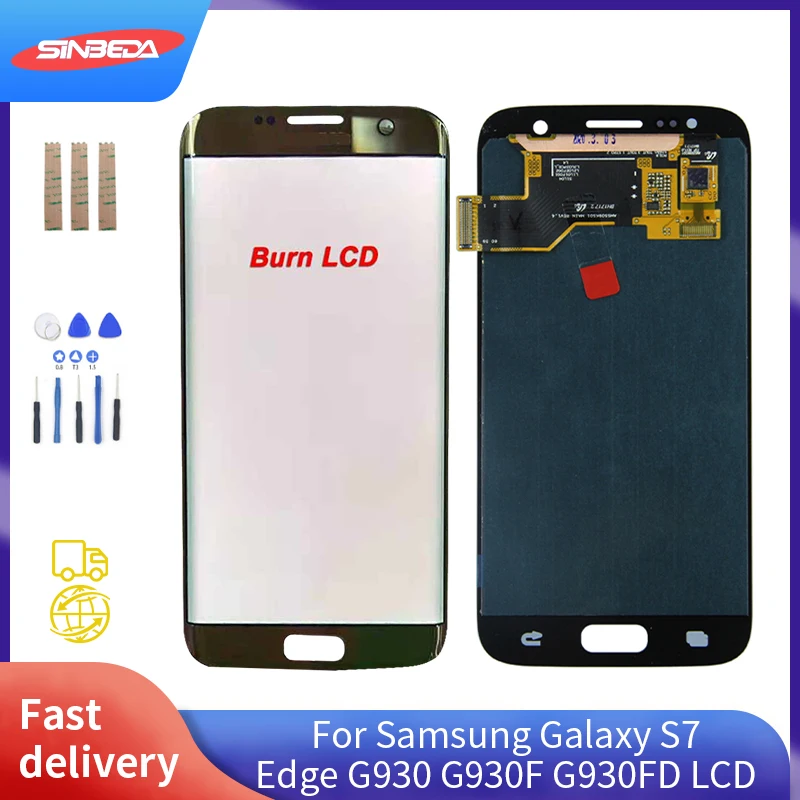

Оригинальный ЖК-дисплей для Samsung Galaxy S7 Edge G930 G930F G930FD, ЖК-дисплей с сенсорным экраном и дигитайзером, замена