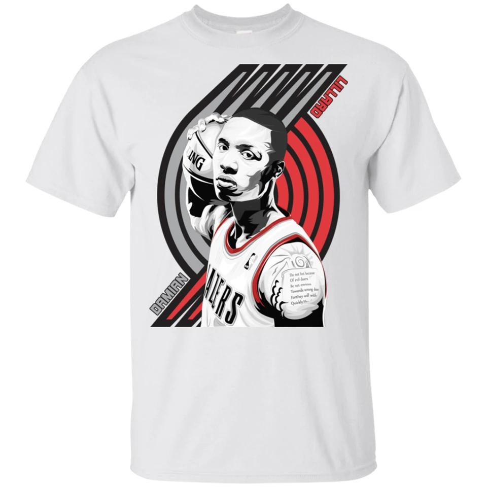 Damian Lillard футболка Dame Portland Trailblazers Swavey Футболка классический короткий рукав