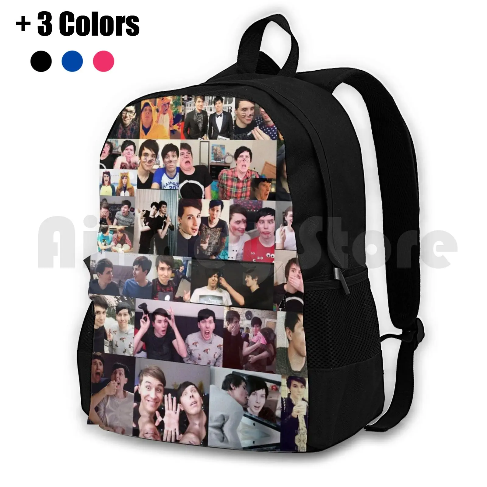 Dan And Phil! Outdoor Hiking Backpack Riding Climbing Sports Bag Dan And Phil Dan Howell Phil Lester Phandom Pinof Cat Whiskers