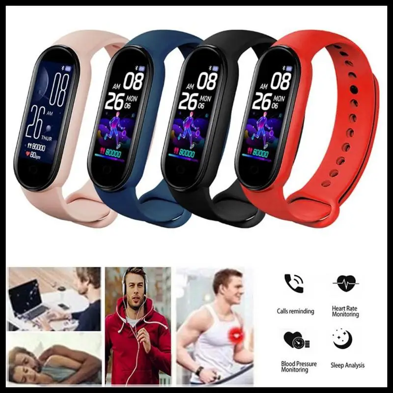 

M6 Bluetooth Smart band IP67 Waterproof Wristbands Sport Accessories Fitness Tracker Bracelet Heart Rate Blood Pressure Monitor