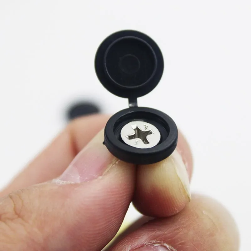100 шт. откидной Пластик винтовой крышкой раза крышки кнопки гайки и колпачки