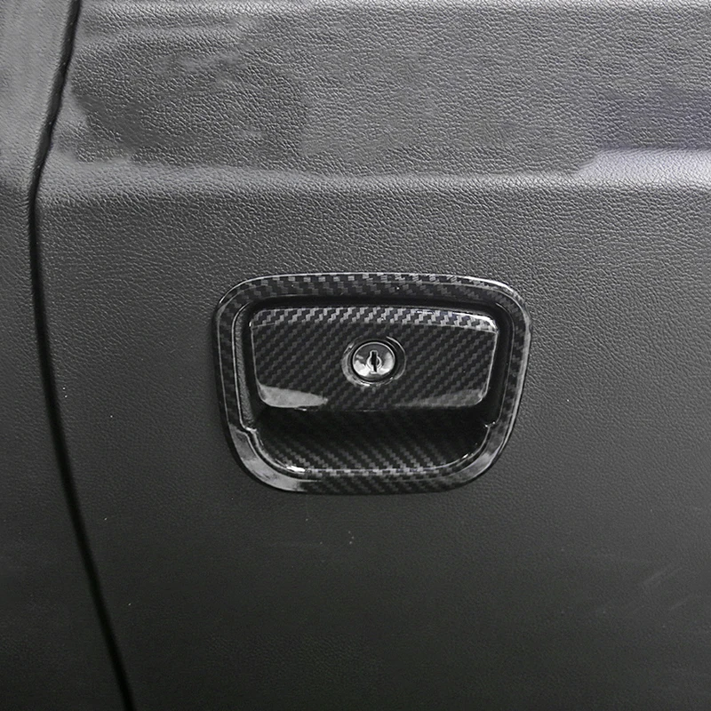 ABS хромированный/углеродное волокно Передняя Перчаточная ручка Крышка отделка