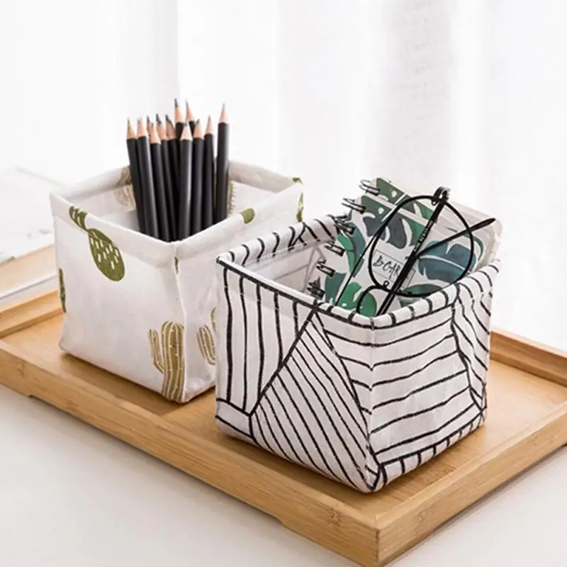 Коробка для хранения хлопка и льна настольная корзина игрушек различных вещей