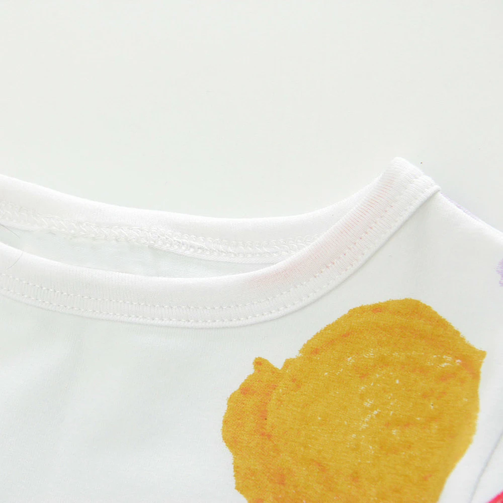 WeLaken Детские футболки для девочек новые летние разноцветные хлопковые