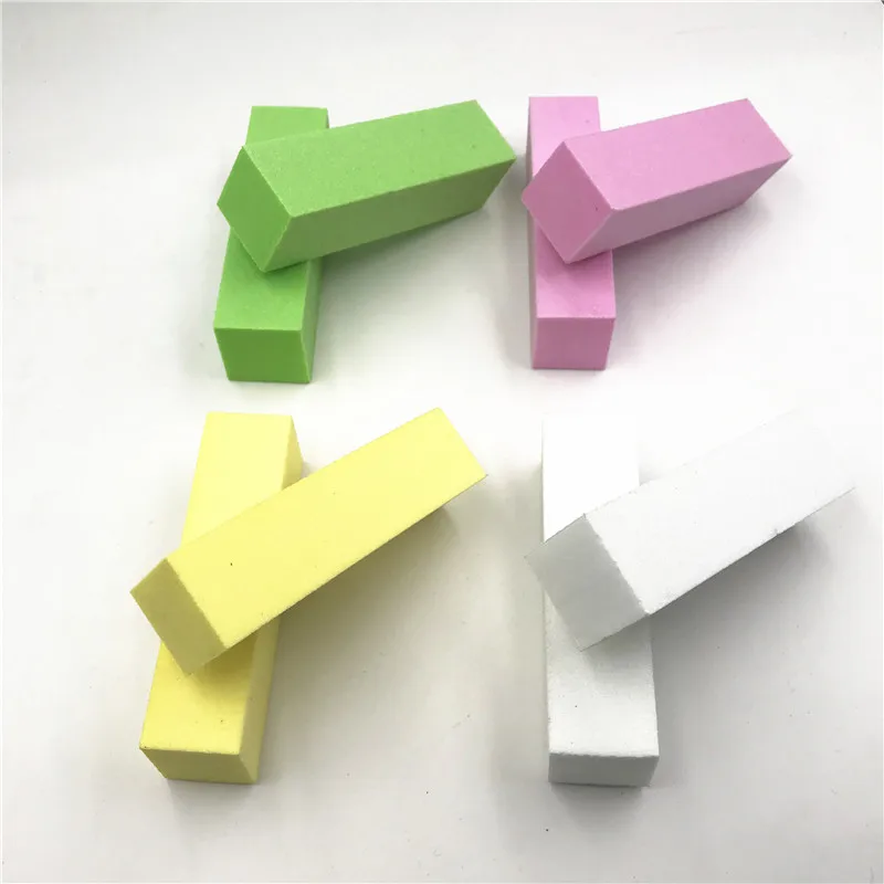 2 шт./лот белый розовый зеленый дизайн ногтей буферная полировка блестки