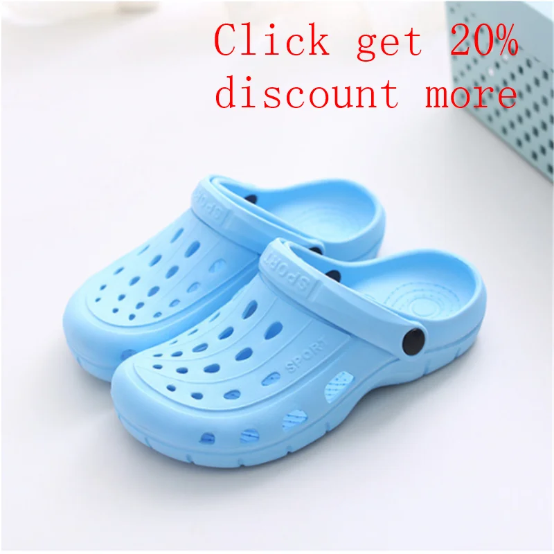 

women Crocses 2021 Ladies' Leisure light Thick Sandal Garden Outdoor Floating Beach kids Slipper girls hole Water Shoes