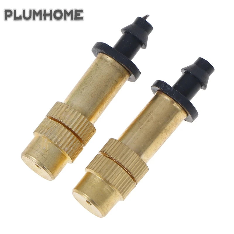 

2Pc Copper Mist Nozzle Garden Sprayer Nozzle Greenhouse Lawn Cooling Agricultural Irrigation System Outdoor Water Sprinkler Tool