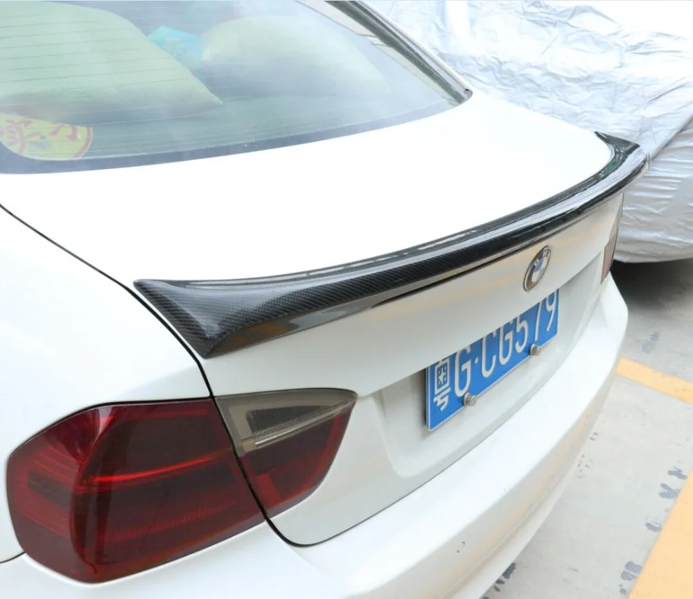 Углеродное волокно заднего крыло багажника выступ Спойлеры подходит для 05 11 BMW 3