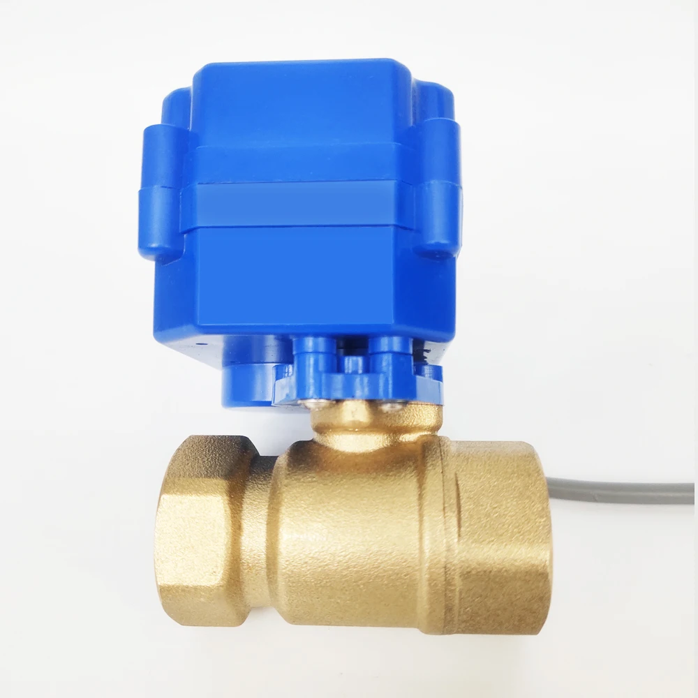Электрический латунный шаровой клапан 3/4 дюйма постоянный ток 5 В электрический с