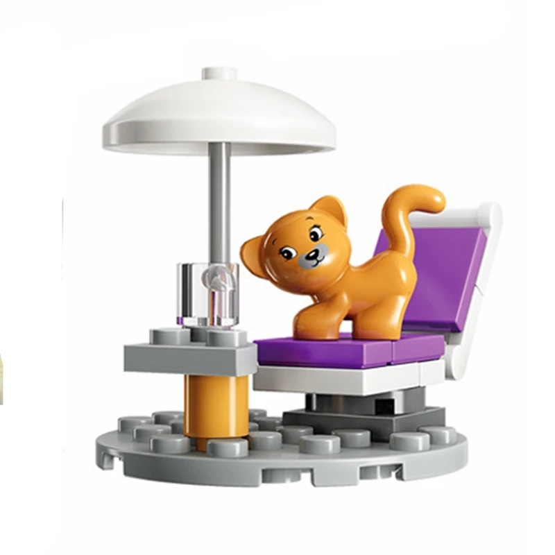 

Locking Blocks Friends Series Animals Dog Cats Tree DIY Building Blocks Bricks Toys for Children Friends Animals Figures Block