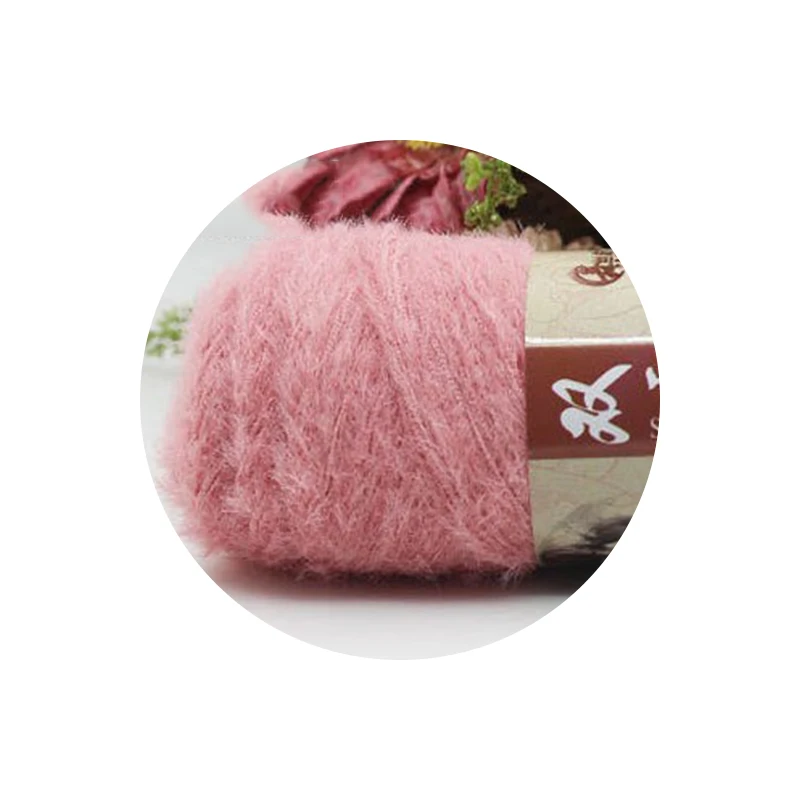 100 г/шарик двухсторонняя длинная норковая Пряжа Толстая Вязание крючком ручное