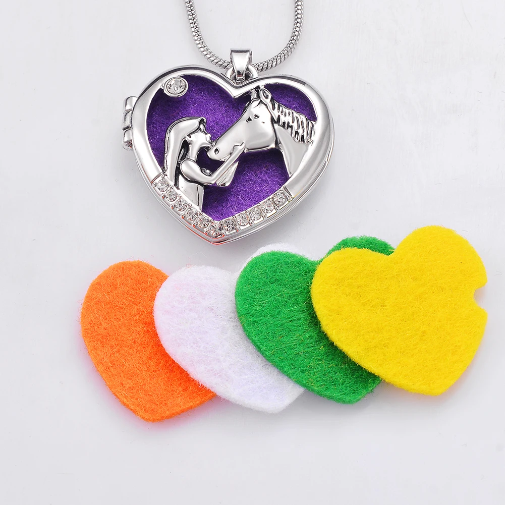 Ожерелье с аромадиффузором Лошадь девушкой духи эфирное масло диффузор