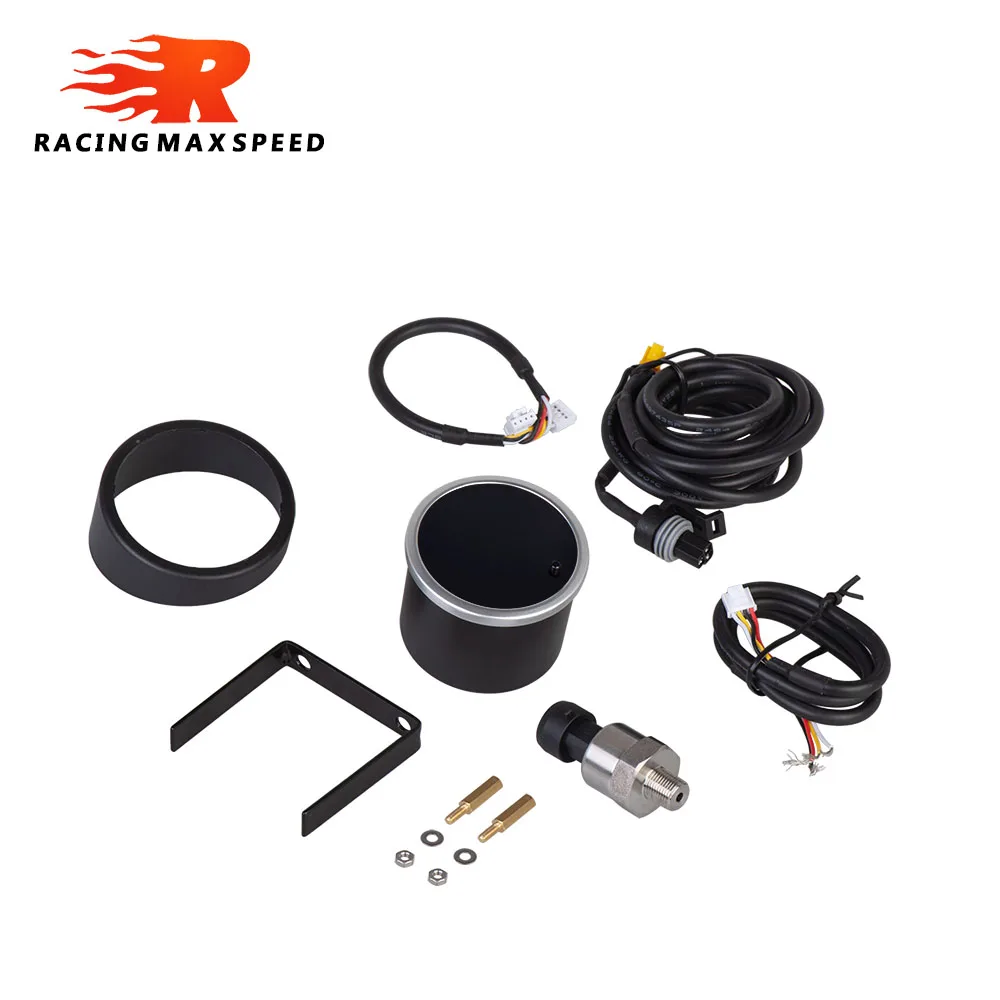 

Автомобильный индикатор 52 мм, 2 дюйма, 7 цветов, дисплей, датчик повышения температуры воды, температуры масла, давления воздуха, масла вольтм...