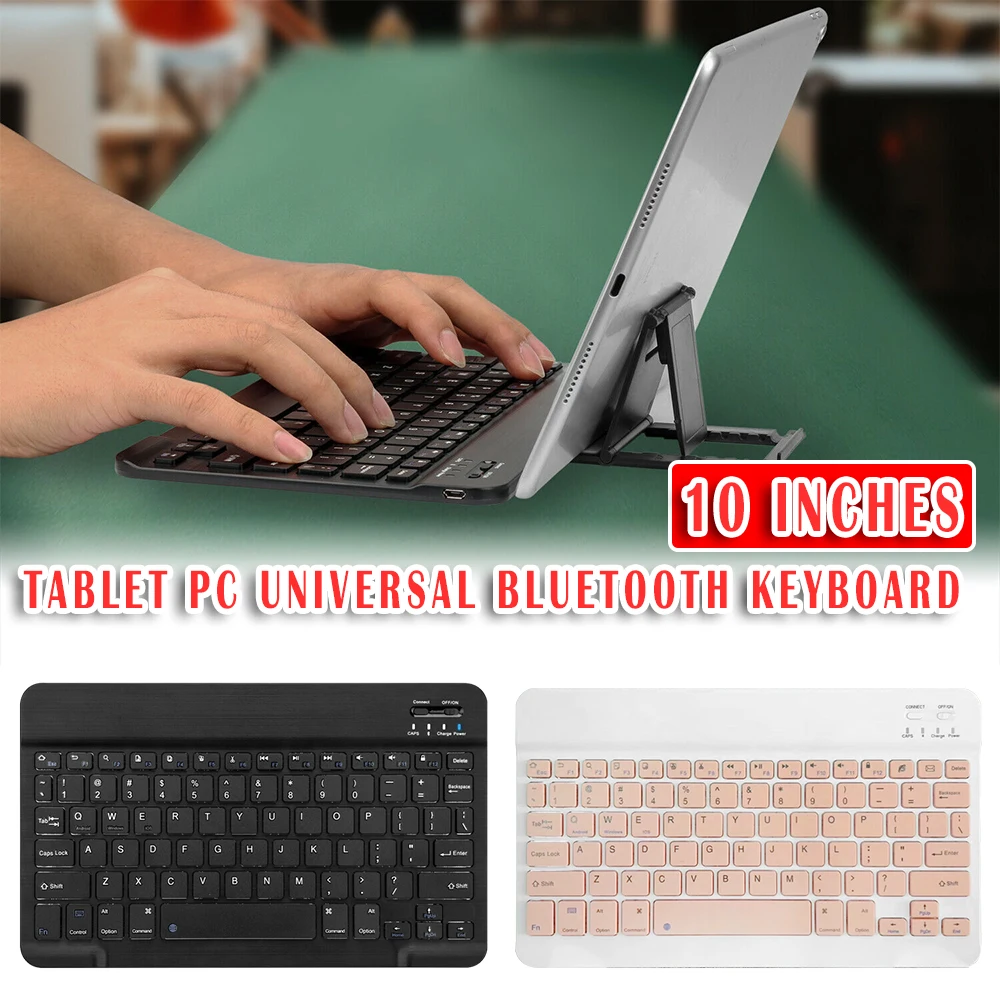 Мини-клавиатура SPASH с Bluetooth 10 дюймов беспроводная клавиатура для ipad телефона