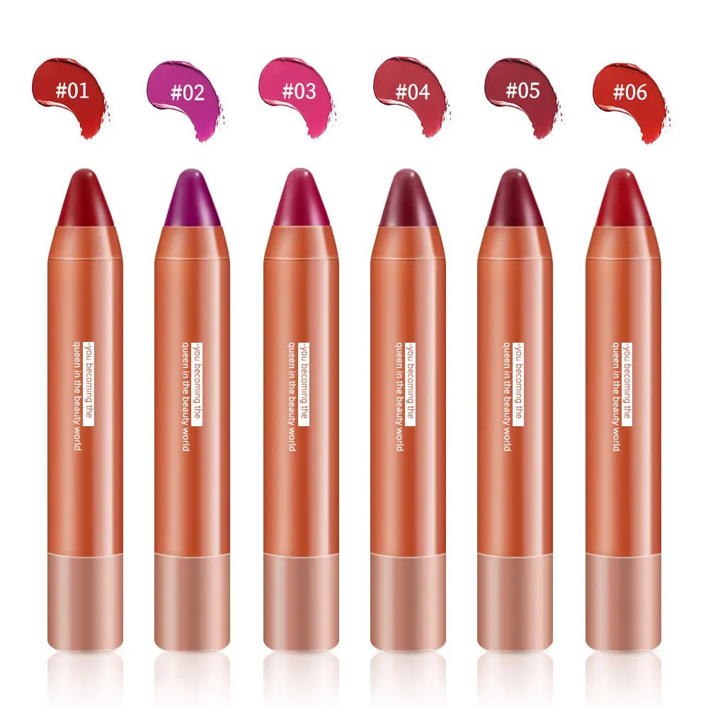 Матовая помада-Карандаш Макияж долговечная Водонепроницаемая бархатная губная