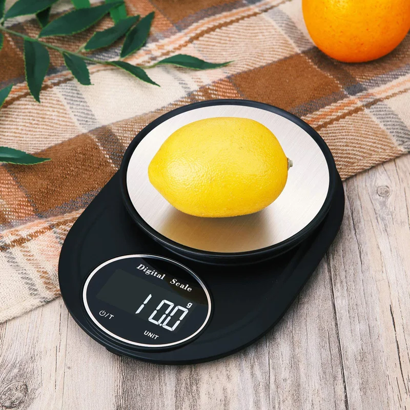 

Kitchen Scale 11lb/5kg 0.1g Precision Food Diet Scale for Cooking Baking Multifunctional Measure Tools Stainless Steel XC