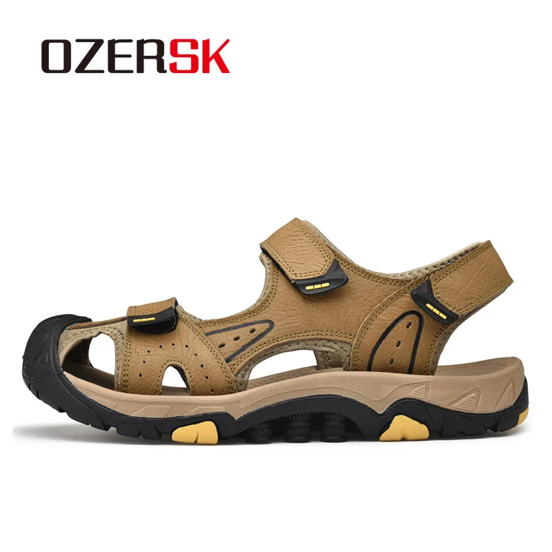 Сандалии OZERSK мужские летние дышащие водонепроницаемые босоножки Повседневная