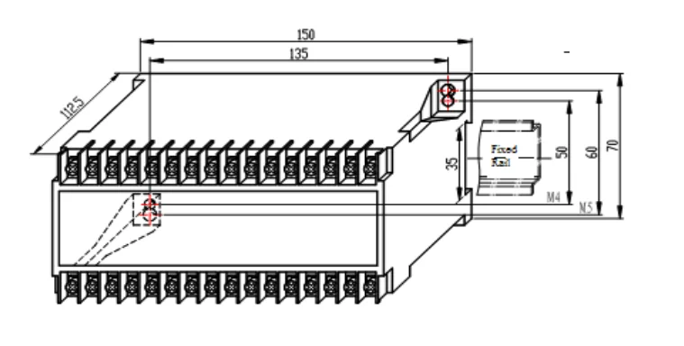 JD194-BS4Q din-рельсовый преобразователь rs485 AC 3-фазные датчики регистрации данных