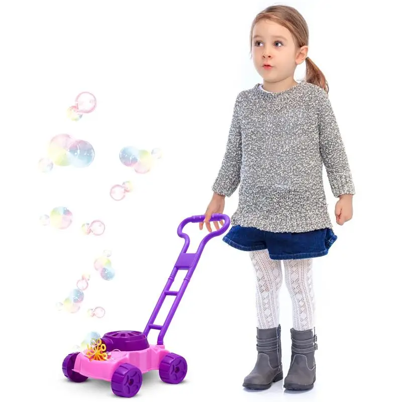 

1 Set Cart Bubble Machine Kids Bubble Maker Toy with Light Bubble Blower