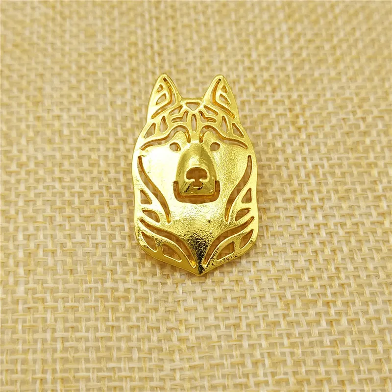 Модная мультяшная брошь в виде собаки Сибирский хаски булавки на воротник