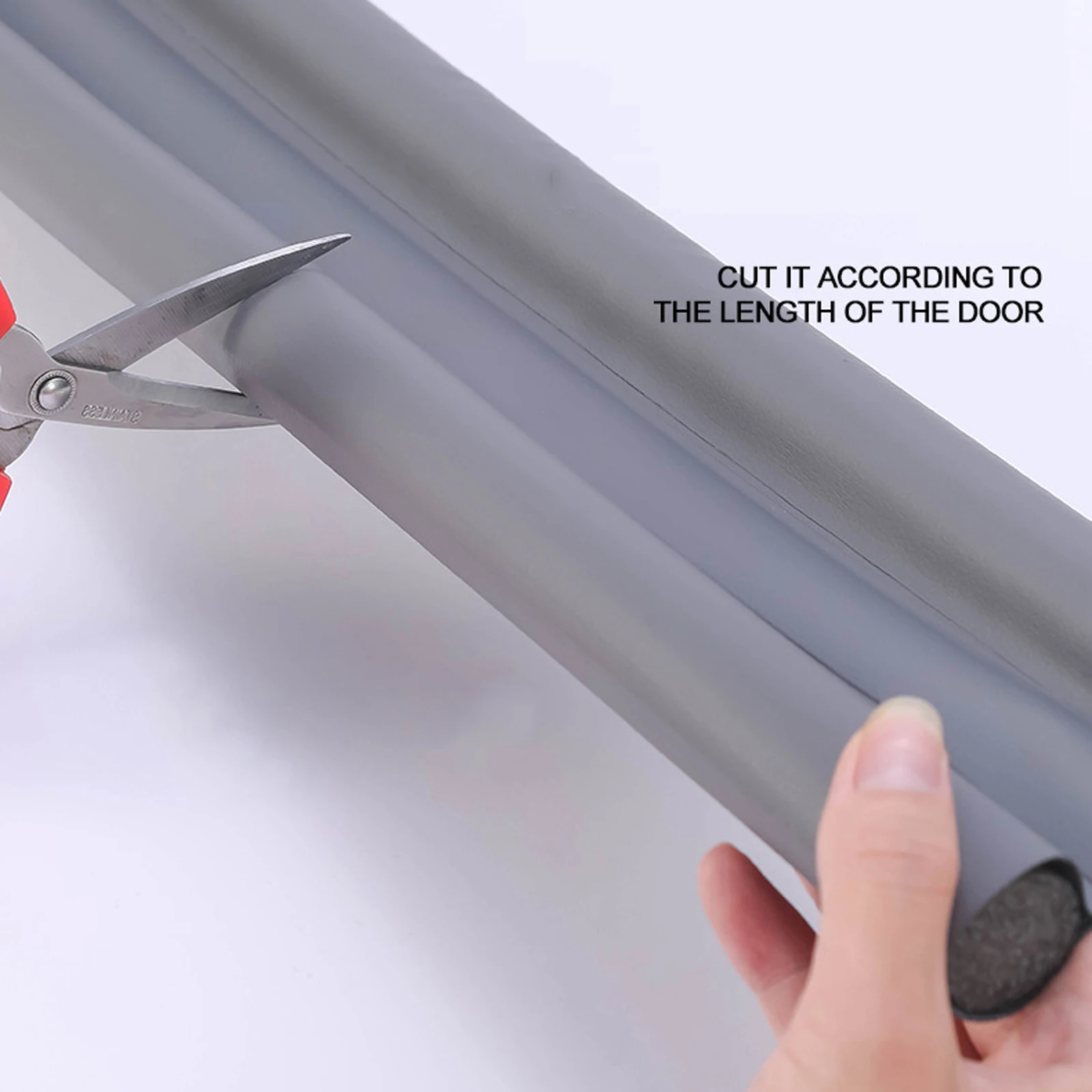 

Door Flap Door Seal Anti-Collision Cuttable Adhesive Leather Bra Detachable Windproof Prevent Bug Under Sofa Stripe