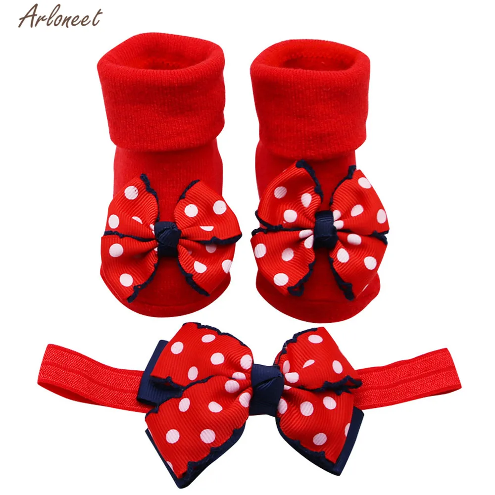 ARLONEET/одежда для малышей повязка на голову с ремнем девочек + носки детские