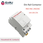 4P 16-25A AC 220V 230V 5060Hz Din Rail бытовой AC Контактор В соответствии с стандартом переключатель контроллер 4NO 4NC 2NO 2NC умный дом отель