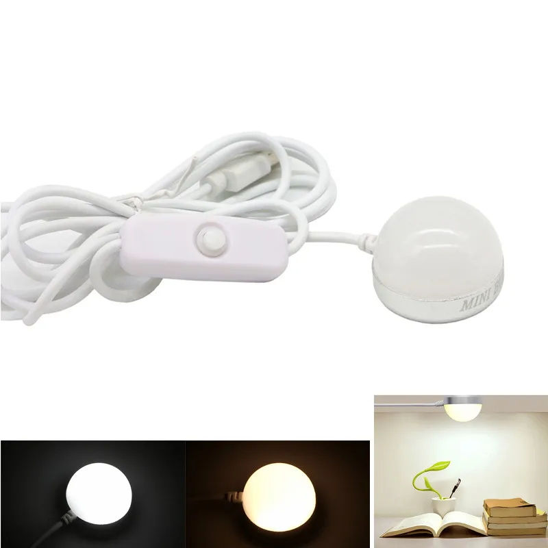 

2W USB Mini Blub Night Reading Lights USB DC5V Magnet Lamp With Magnetic adhesive For Desk Cabinet Cabinet Wall Energy saving