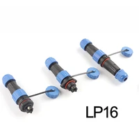 lpsp16 ip68 waterproof wire connector screw fixation no welding electric cable connector male female plugsocket set 2 3 4