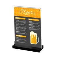 acrylic magnetic advertising poster photo sign holder restaurant menu list card display frame