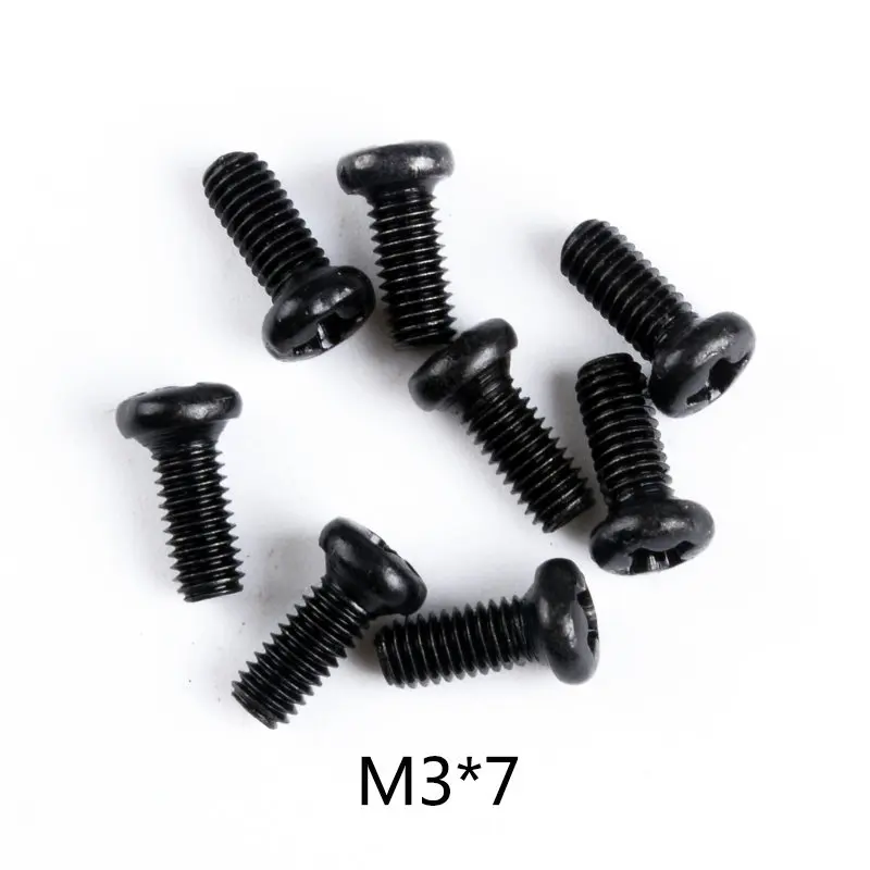 0108 Wltoys 12428 RC автомобиль запасные части саморезы с полукруглой потайной головкой Винты с плоской головкой и крестообразным шлицем половина штифт M2 M2.3 M2.5 M3 M4 винты для RC автомобиль - Цвет: 0108