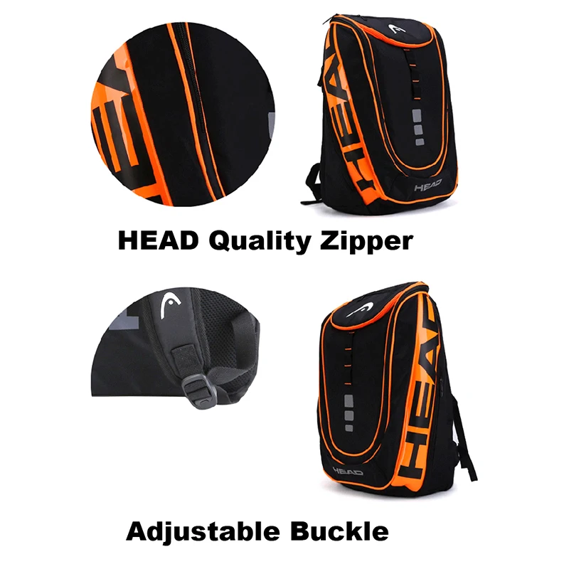 HEAD Tennis Backpack Outdoor Sport Bag Tennis Racket Bag Raqueta Tenis Backpack Original Tennis Backpack With Shoe Bag