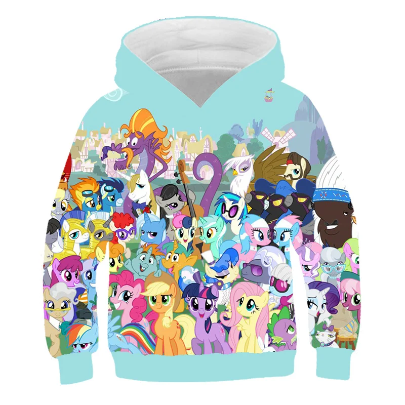 

New Cartoon Unicorn Boys and Girls Sweatshirt Hoodie Kids Clothes Girls Funny Hoodies for Teen 4-14 Y Child Costume Baby Hoodie