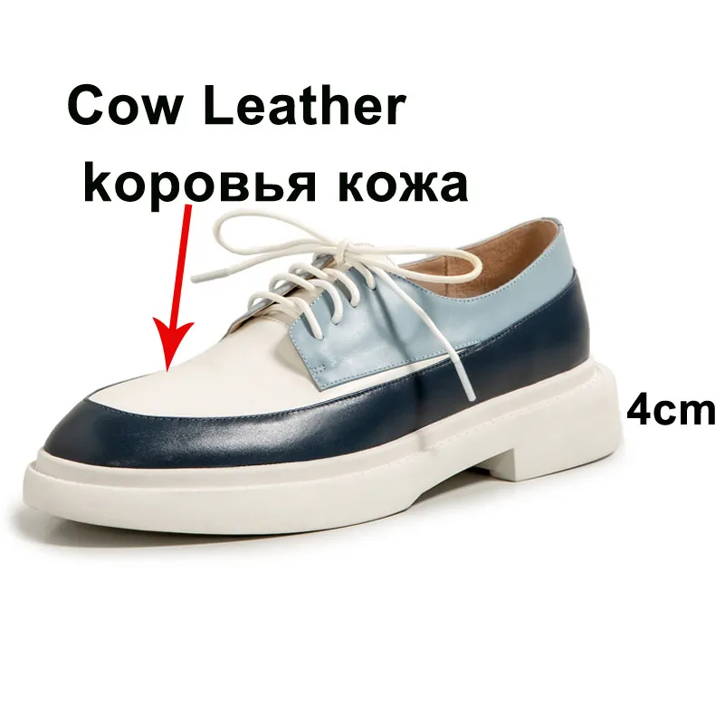 

New Meotina Natural Genuine Leather Flats Shoes Women Round Toe Casual Shoes Cross Tied Flats Footwear Female Shoes Spring