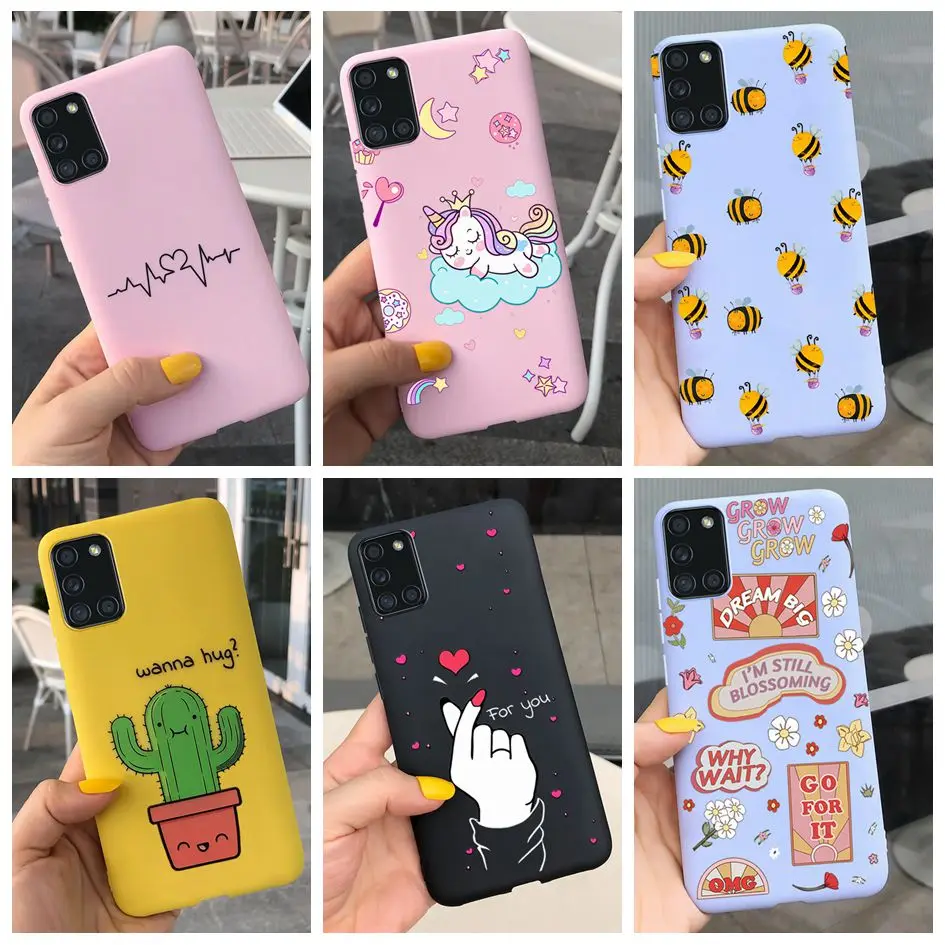 Чехол для телефона Samsung Galaxy A31 мягкий силиконовый чехол противоударный Carcasa GalaxyA31